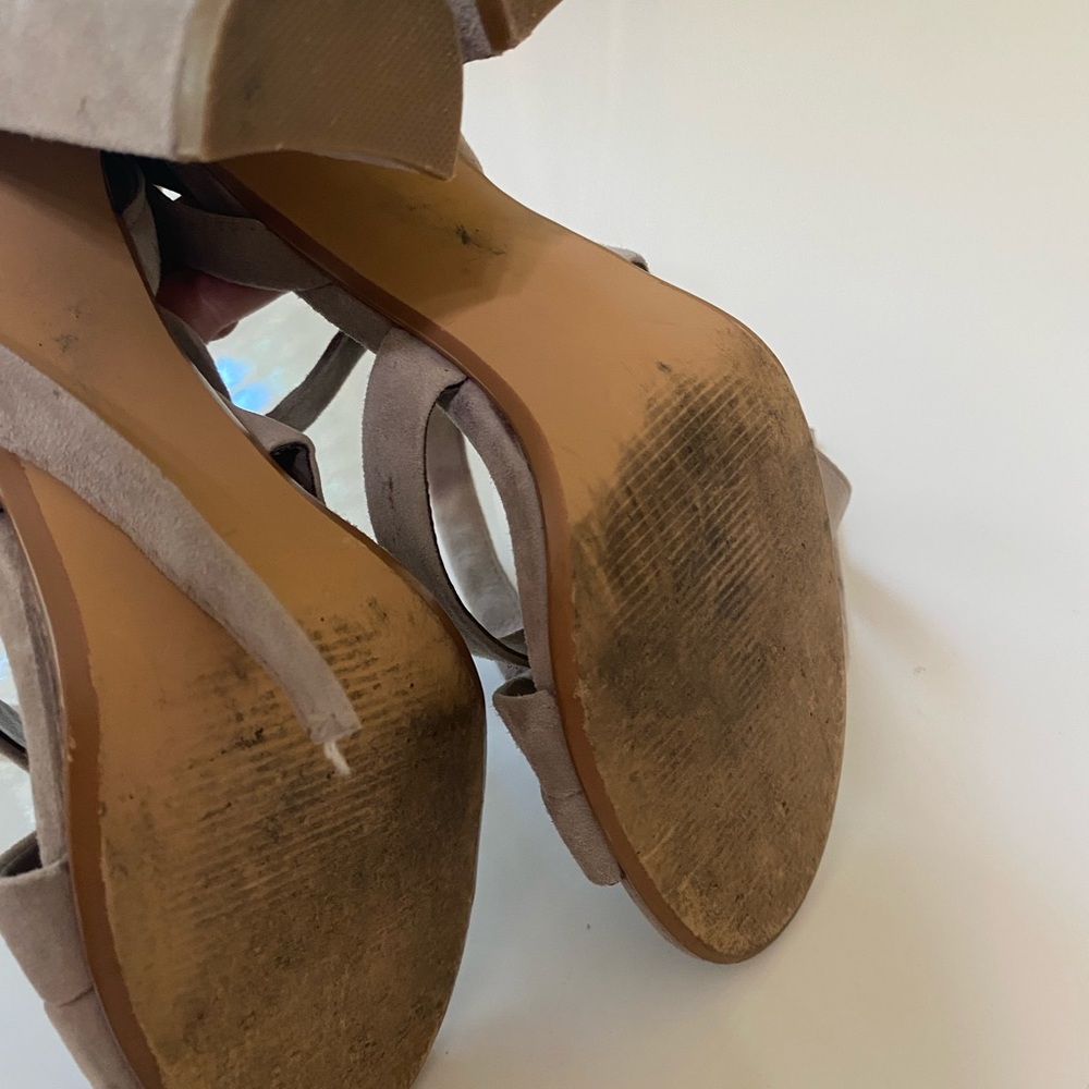 STEVE MADDEN Cleo tie up suede chunky sandals - Picture 5 of 8